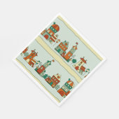 Serviette En Papier Maisons Wonky (Coin)