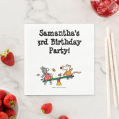 Serviette En Papier Maisy and Dotty Seesaw at the Playground (En situation)