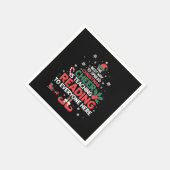 Serviette En Papier Maître de lecture Noël Elf Xmas Cheer (Coin)