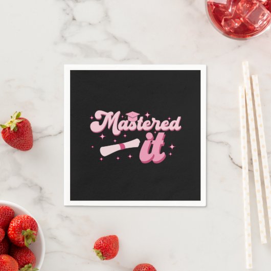 Serviette En Papier Maîtrise Il Maîtrise Diplômé MBA (En situation)