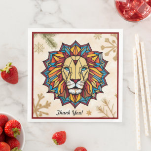 Serviette En Papier "Majesté de Mandala colorée"