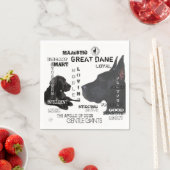 Serviette En Papier Majestic Great Danes (En situation)