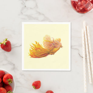 Serviette En Papier Majestic Phoenix Bird