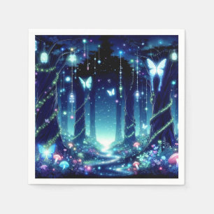 Serviette En Papier Majestic Whimsical Enchanted Forest Baby shower