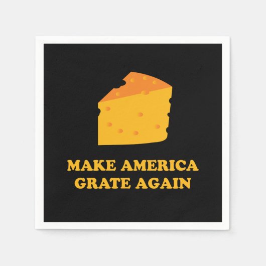 Serviette En Papier Make America Grate Again Cheese Trump (Devant)