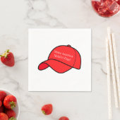 Serviette En Papier Make America MAGA Free Napkins (En situation)