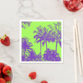 Serviette En Papier Makena Beach Hawaiian Sketchy Palms (En situation)