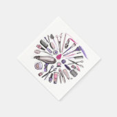 Serviette En Papier Makeup circle design (Coin)