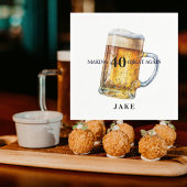 Serviette En Papier Making 40 Great Again Beer Birthday Party II