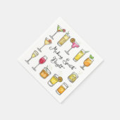 Serviette En Papier Making Spirits Bright Christmas Cocktail (Coin)
