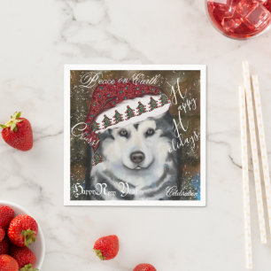 Serviette En Papier Malamute d'Alaska
