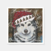 Serviette En Papier Malamute d'Alaska (Devant)
