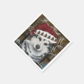 Serviette En Papier Malamute d'Alaska (Coin)