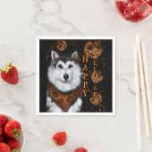 Serviette En Papier Malamute d'Alaska (En situation)