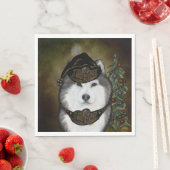 Serviette En Papier Malamute d'Alaska (En situation)