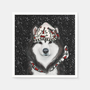 Serviette En Papier Malamute d'Alaska                