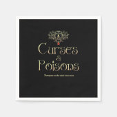 Serviette En Papier Malédictions et Poisons (Devant)