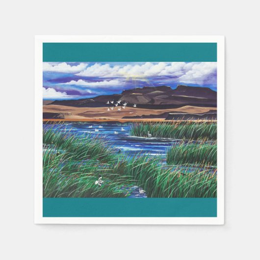 Serviette En Papier Malheur Bird Refuge Napkin (Devant)