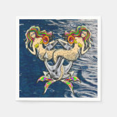 Serviette En Papier Malheureusement sirènes à l'ancre (Devant)