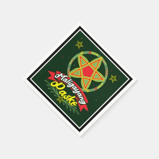 Serviette En Papier Maligayang Pasko Philippines Noël Philippines (Coin)