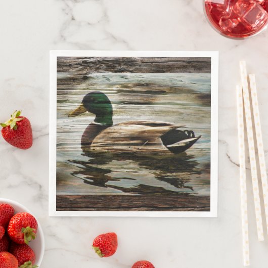 Serviette En Papier Mallard Duck (En situation)
