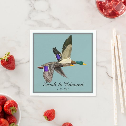Serviette En Papier Mallard Duck Lover (En situation)