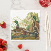 Serviette En Papier Mallard Duck par John James Audubon (En situation)