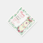 Serviette En Papier Mama Llama Fiesta Baby Girl Douche Partyware (Coin)