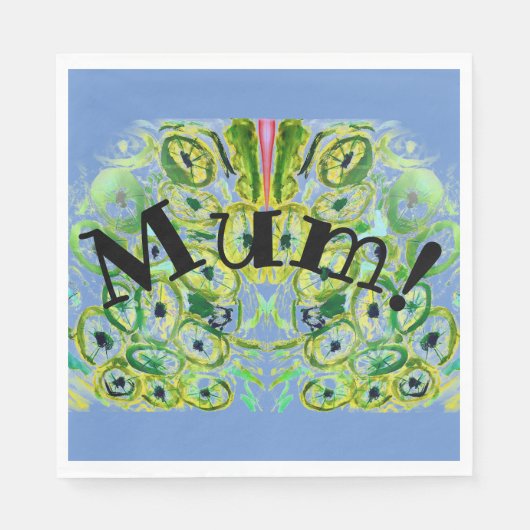Serviette En Papier Maman ! (Devant)
