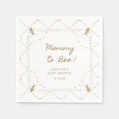 Serviette En Papier Maman À Être Baby shower Miel (Devant)