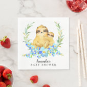Serviette En Papier Maman & Baby Sloth Boys Douche Papier Napkins (En situation)