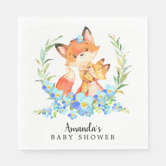 Serviette En Papier Maman & Bébé Fox garçons Douche Papier de douche s (Devant)