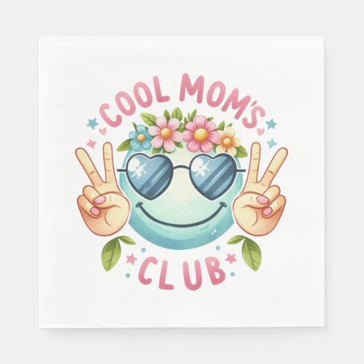 Serviette En Papier Maman cool (Devant)