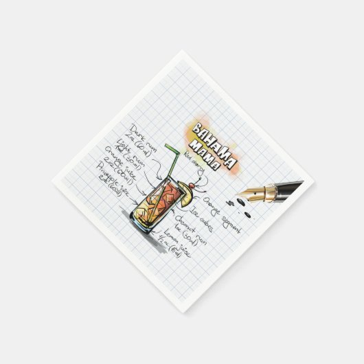 Serviette En Papier Maman de Bahama (Coin)