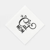 Serviette En Papier Maman de chat (Coin)