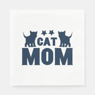Serviette En Papier Maman de chat
