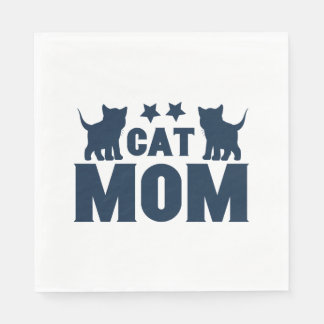 Serviette En Papier Maman de chat
