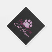 Serviette En Papier Maman de chat du Maine (Coin)