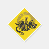 Serviette En Papier Maman de chat noir (Coin)