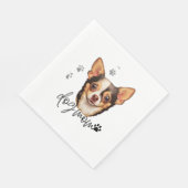 Serviette En Papier Maman de chien Chihuahua (Coin)