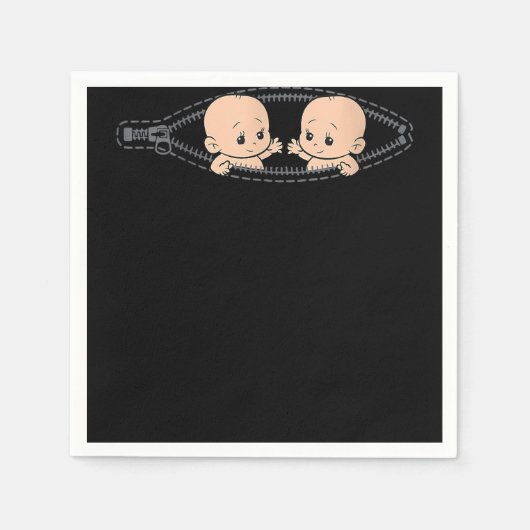 Serviette En Papier Maman De Twin Grossesse Twins Maman Enceinte Avec  (Devant)