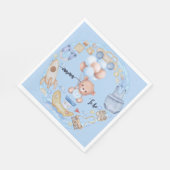 Serviette En Papier Maman doit être bleue (Coin)