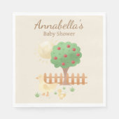 Serviette En Papier Maman et bébé canard mignonne Baby shower (Devant)