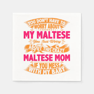 Serviette En Papier Maman Maltaise folle
