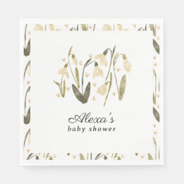 Serviette En Papier Maman pour être élégant baby shower floral nouveau