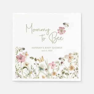 Serviette En Papier Maman to Bee Baby shower