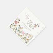 Serviette En Papier Maman to Bee Baby shower (Coin)