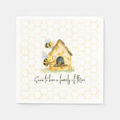 Serviette En Papier Maman to Bee Genre Neutral Honeycomb Baby shower (Devant)