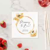 Serviette En Papier Maman to Bee Honey Fleur sauvage Baby shower (En situation)