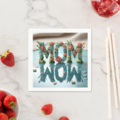 Serviette En Papier Maman Wow Ornate Floral (En situation)